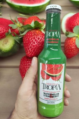مياه غازية تروبيا اورجينال بالبطيخ والفراولة - ترك...
