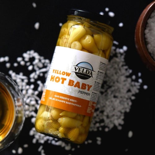 فلفل اكليل الجبل أصفر حار velda - تركي مستورد 650g