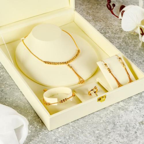 طقم السبحه مطابق للذهب عيار 21