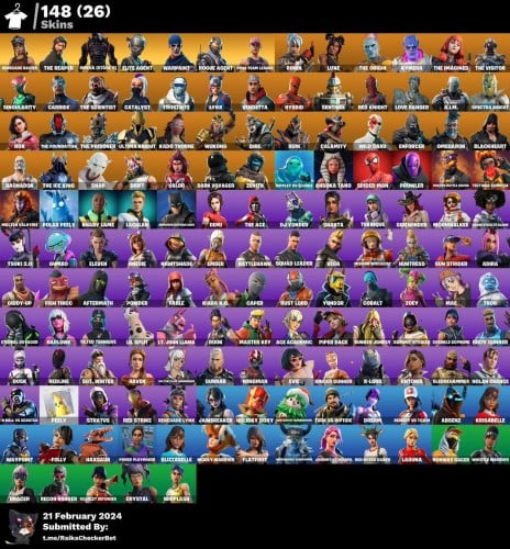 حساب فورت نايت ١٥٠ سكن بنت الطياره والسيزن الثالث...