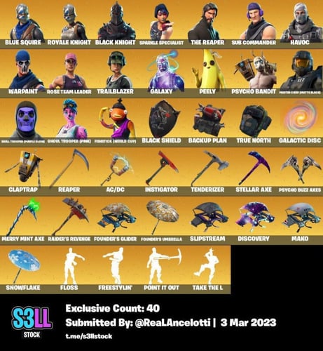 حساب فورت 290 سكن بنت الزومبي وسكلتون وشيطون واكس...