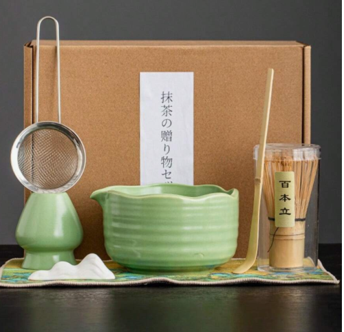 Japanese tea set tool pieces