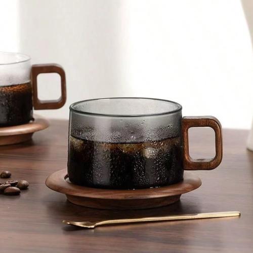 Glass coffee cup