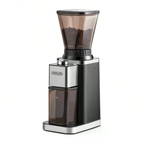 Coffee grinder equipped with an electronic timer