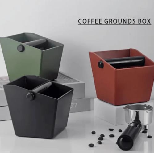 Container for concentrated ground coffee leftovers