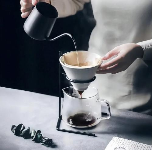 3 pieces hand-operated coffee maker set