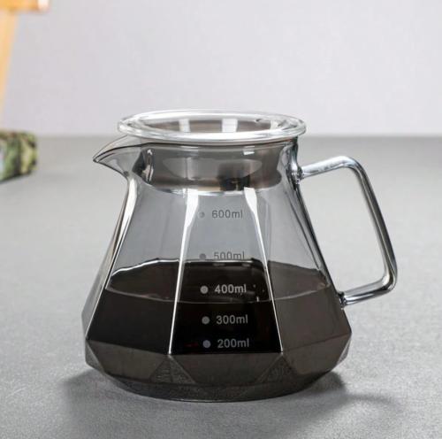 Glass coffee pot 600ml