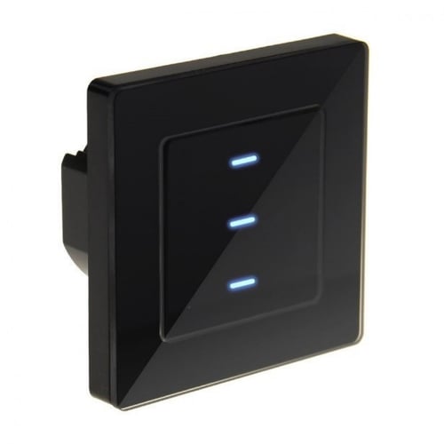 مفتاح إنارة ذكي ثلاثي اسود