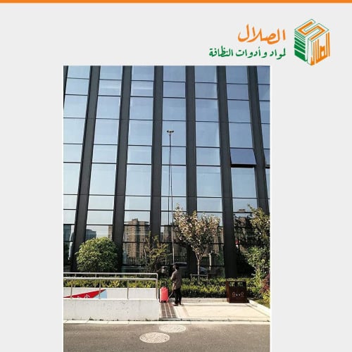 طقم تنظيف واجهات المونيوم و زجاج 10 متر مع فرشة وخ...