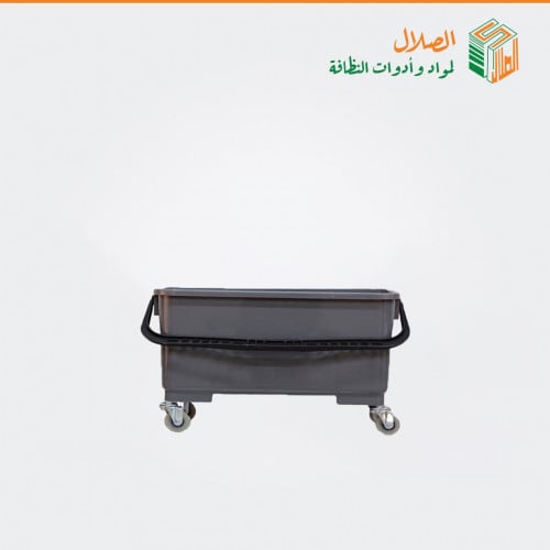 سطل مساحة زجاج بعجلات رصاصي