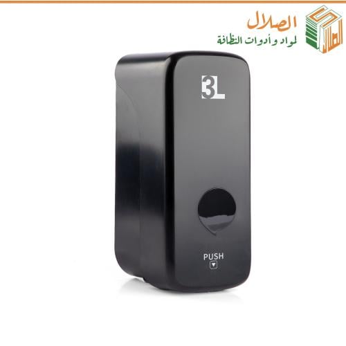 موزع صابون يدوي سائل بلاستيك 1 لتر أسود من ADS-3L