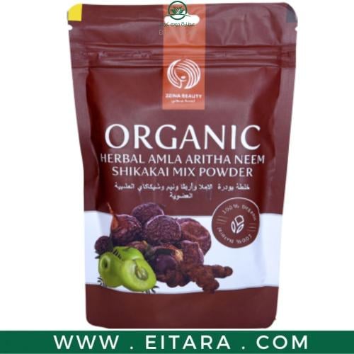 خلطة بودرة الأملا وأريثا ونيم وشيكاكاي العشبية الع...