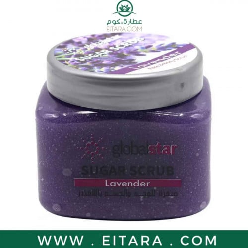 جلوبال ستار صنفرة سكر للوجه والجسم باللافندر 600 م...
