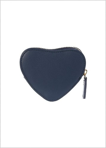 محفظة نقود على شكل قلب - أزرق غامق