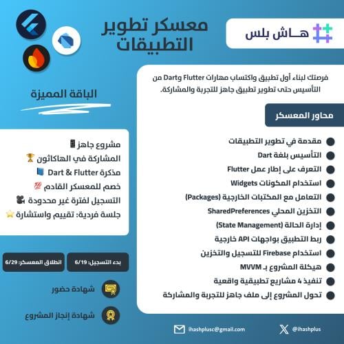 حقيبة معسكر تطوير التطبيقات