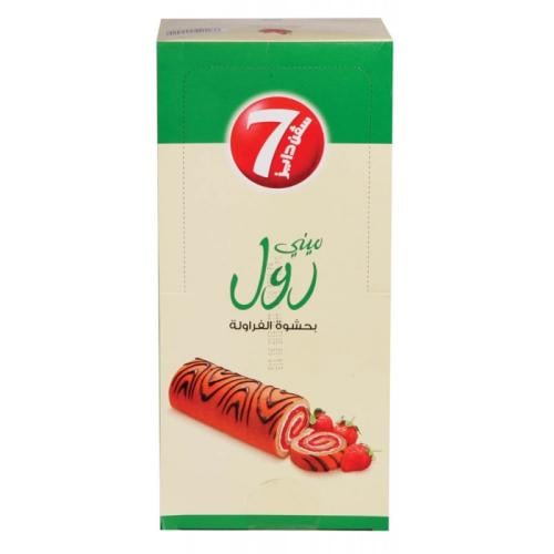 سفن دايز رول بالفراولة 12 قطعة