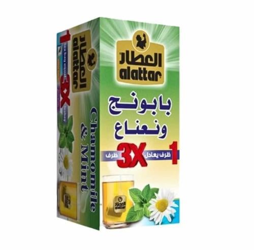 شاي بابونج ونعناع