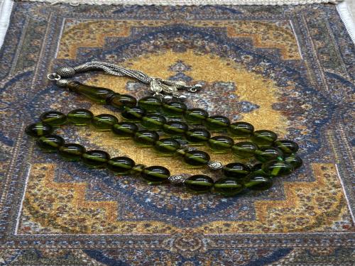 فاتوران زيتي شفاف مأنتك ٣٣ خرزه ١١ ملي