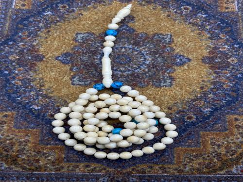 عاج انتيك بخرز الفيروز ٢٤ جرام ١٠٥ خرز ٦ ملي