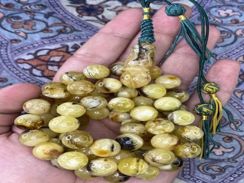 كهرمان ٥٥ جرام ٦٦ خرزه ١١.٥ ملي