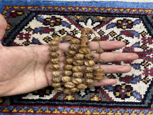 كوك حفر يدوي كامل منقوش ٣٢ خرزه ١١.٥ ملي