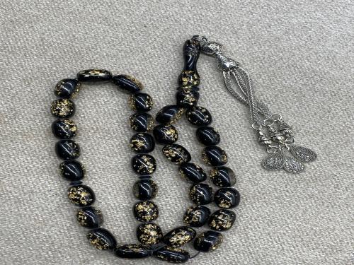 فاتوران بلاك محشر ورق الذهب ٣٣ خرزه ٩ ملي