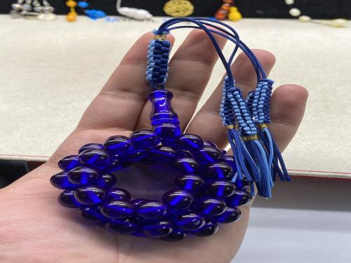 فاتوران لون فاخر كحلي ٥١ خرزه ١٠ ملي