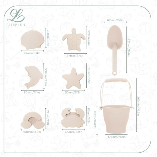 العاب الشاطئ مصنوعة من السيليكون