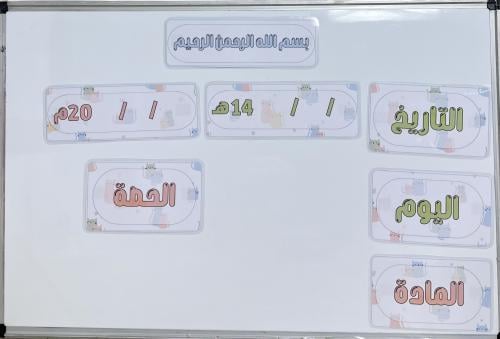 بطاقات السبورة نمط قطط ملونة