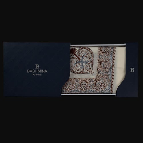 بكج شتوي – شالان باشمينا من صوف كشمير (منسوج + بيج...