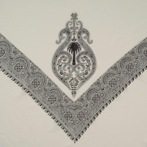 شال باشمينا من كشمير طبيعي – تصميم السيفين والنخلة