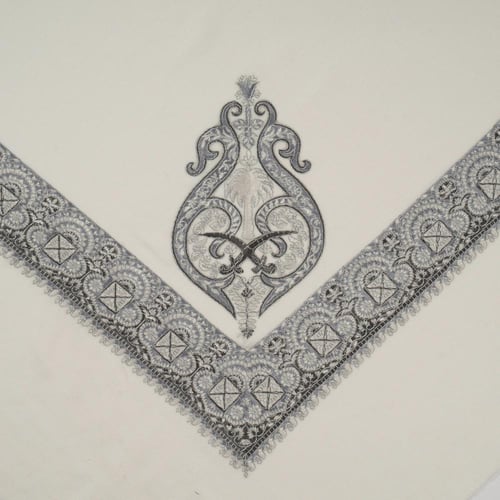 شال باشمينا من كشمير طبيعي – تصميم السيفين والنخلة