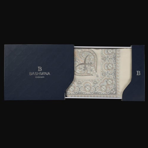 بكج شتوي – شالان باشمينا من صوف كشمير (تصميم منسوج...