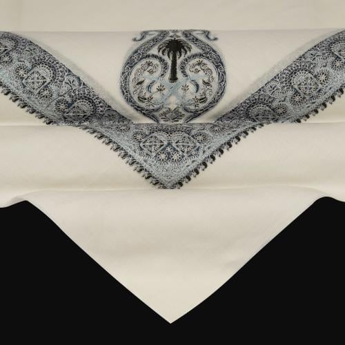 شال باشمينا من كشمير طبيعي – تصميم السيفين والنخلة