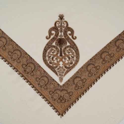 شال باشمينا من كشمير طبيعي – تصميم السيفين والنخلة