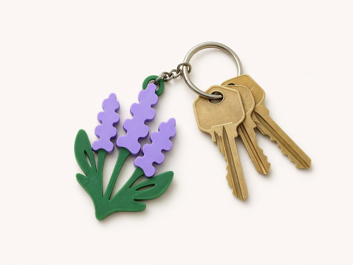 شعار زهرة الخزامى | Lavender flower badge