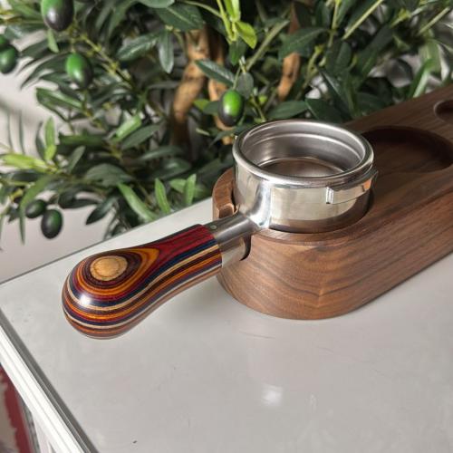 مقبض قصير بورتافلتر | خشب ملون