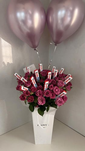 سلة ورد و كندر 15 حبة