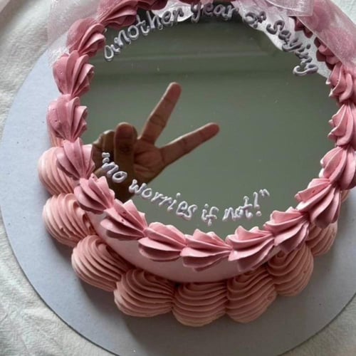 كيك 6inch بمرايا