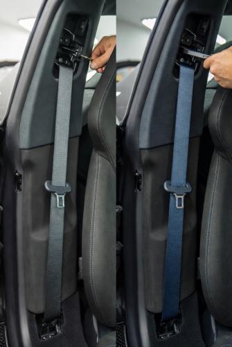 Changing seat belts (for one belt)