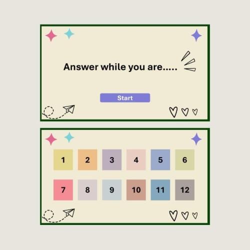 جاوبي وانت باللغة الانجليزية