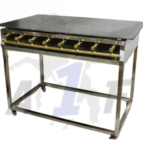 صاج مربع بقاعدة ستانلس 100*100