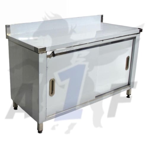 طاولة مغلقة ستانلس ستيل100*60