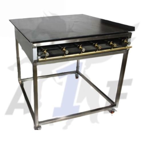 صاج مربع بقاعدة ستانلس 100*100