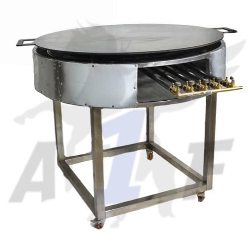 صاج مطبق 80 سم بقاعدة ستانلس ستيل دائري