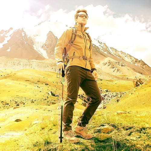 عصا جبلية المنيوم قابلة للتسفيط للهايكنج