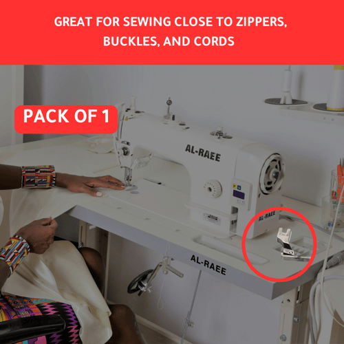 مجموعة دواسة خياطة صناعية بسحاب ضيق مائل لليسار