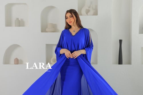 فستان سهرة شيفون لون بنفسجي