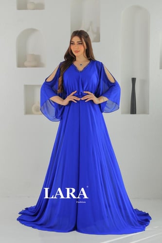 فستان سهرة شيفون لون بنفسجي