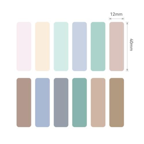 ملصقات Niimbot موراندي | 12 بكرة ملصقات حرارية ملو...